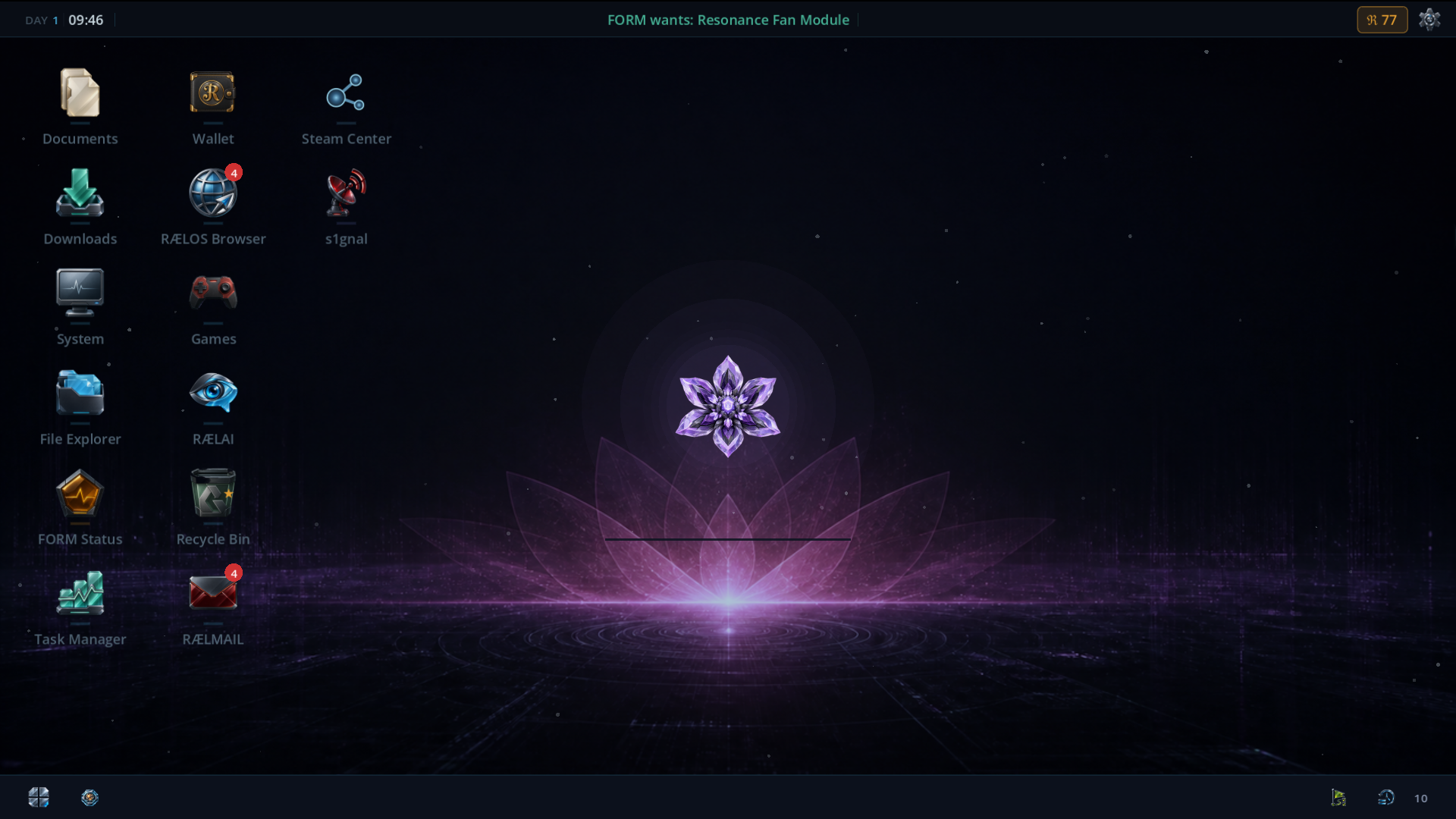 An advanced FORM phase on the RAELOS desktop